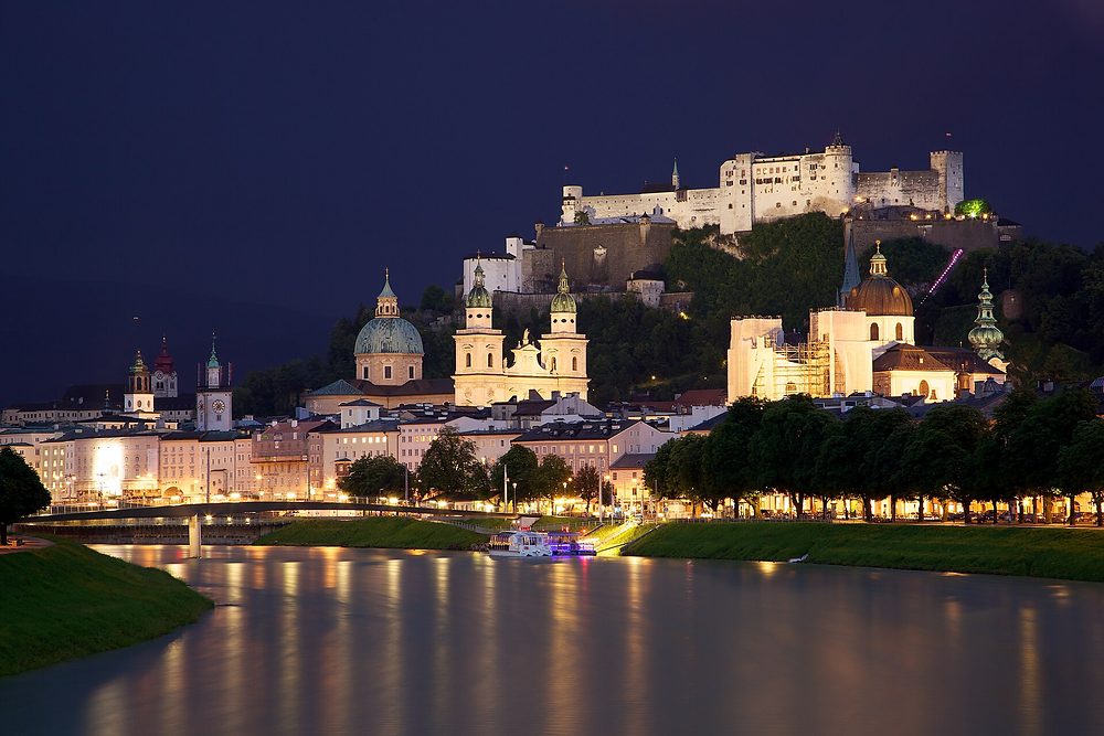 Altstadt von Salzburg mit Festung