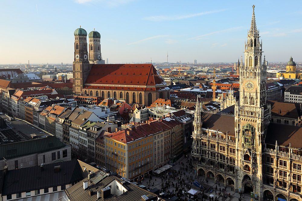 Der Marienplatz in München