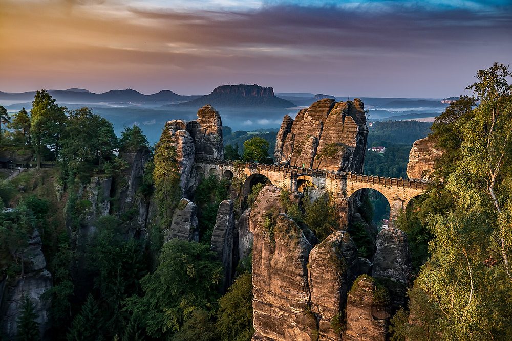 Die Bastei in der Sächsischen Schweiz
