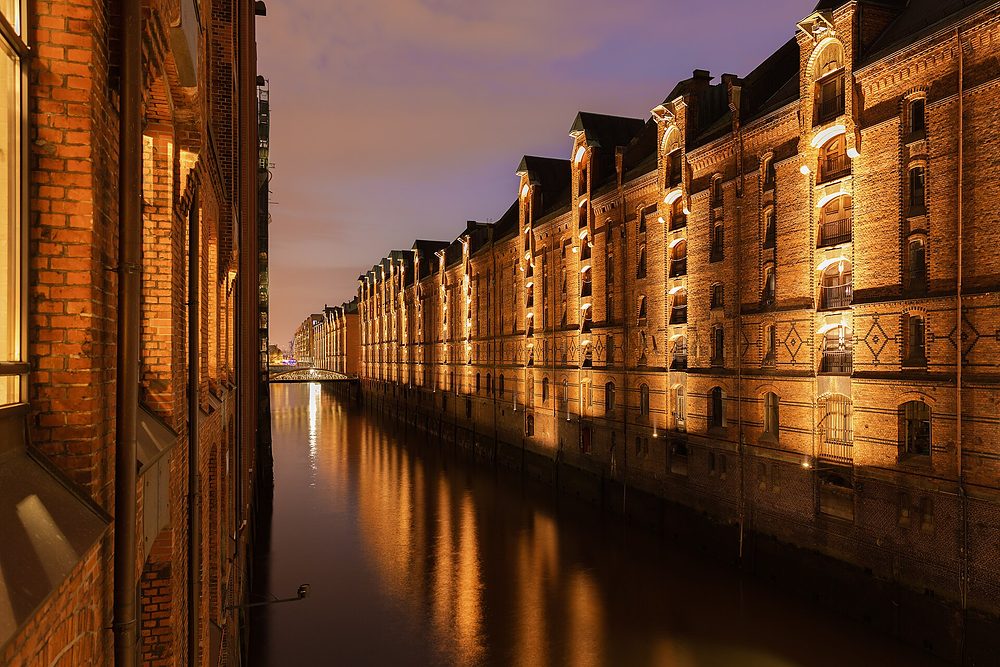 Die Speicherstadt in Hamburg