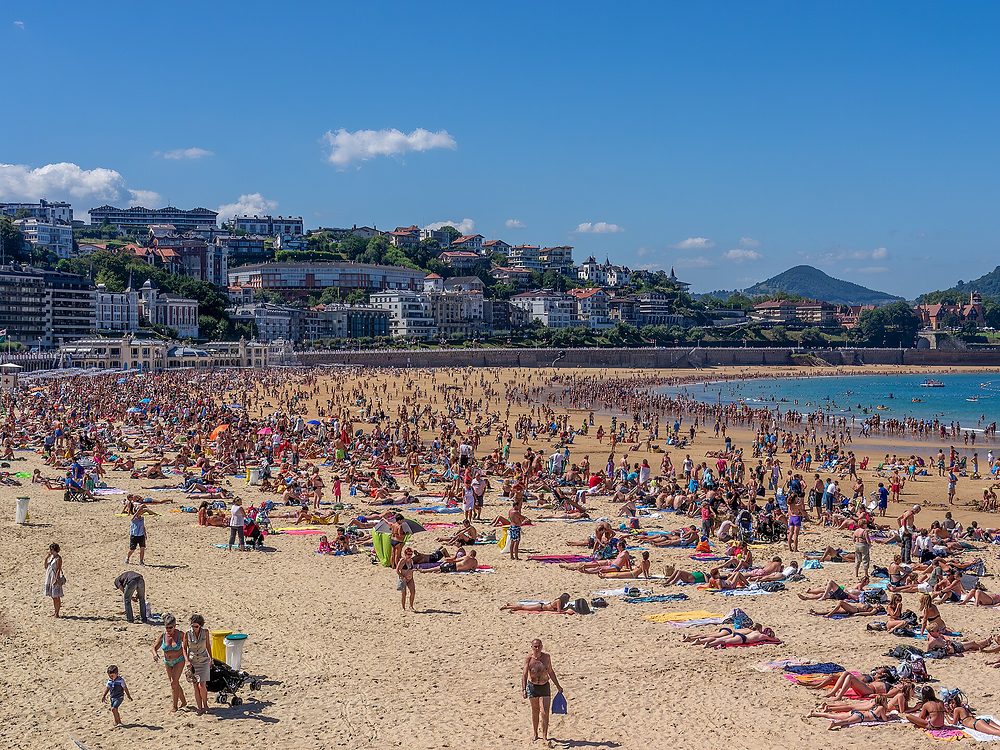 Die Bucht von San Sebastián